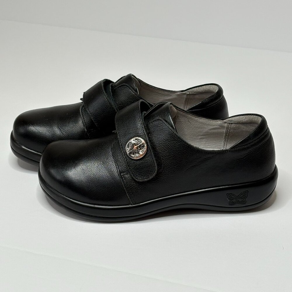 Alegria Women Joleen Shoe Size 37 EU Comfort Upgrade Black Leather Nurse Teacher